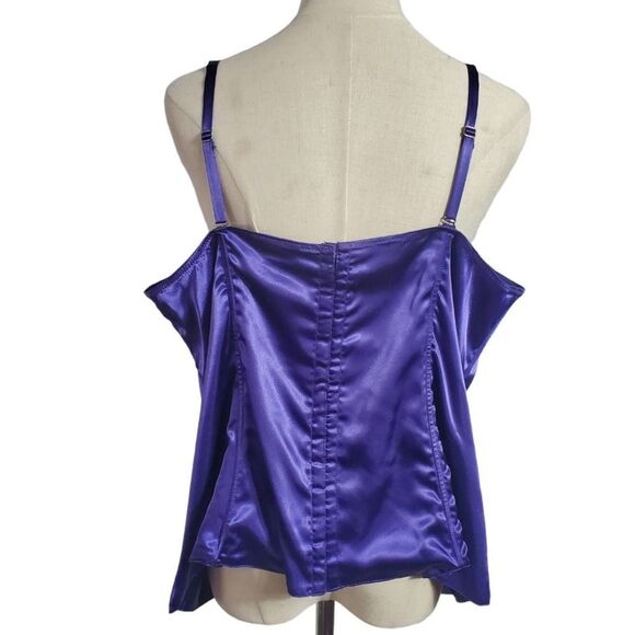 Susan Lucci Royal Blue Corset Quilted Top NWT - Picture 3 of 5